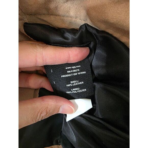 UGG Stacey Suede Moto Jacket L - Picture 9 of 12